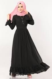 Modaselvim Elbise Firfirli Elbise 2062ab368 Siyah The Dress Elbise Dress Outfits