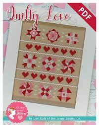Acs02 cross stitch kit with wooden hoop. Quilty Love Downloadable Pdf Cross Stitch Pattern Lori Holt Of Bee In My Bonnet With It S Sew Emma Fat Quarter Shop