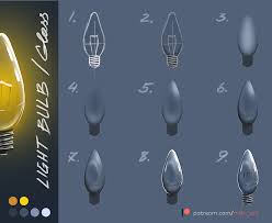 3 Lets Draw Glass Light Bulb Mila Kruk On Patreon Photoshop Tutorial Drawing Photoshop Painting Tutorial Digital Painting Tutorials