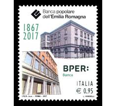 Banca popolare dell'emilia romagna s.c. Francobolli Repubblica 2017 Banca Popolare Dell Emilia Romagna