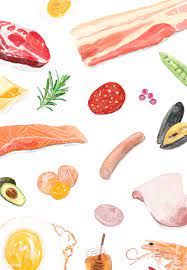 Hand Drawn Food Ingredients Watercolor Style Free Image By Rawpixel Com Food Drawing Food Healthy Dog Food Recipes