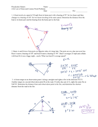 The precalculus course, often taught in the 12th grade, covers polynomials; Precalculus Honors Name 4 5d Law Of Sines And Cosines Word