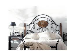 Lit banquette fer forge blanche arabesque ancienne. Tete De Lit Florencia