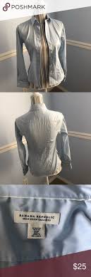 Banana Republic Blue Non Iron Shirt Sz 00p Non Iron Shirts Banana Republic Colorful Shirts