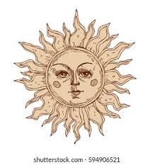 Sun Face Drawing Images Stock Photos Vectors Shutterstock