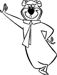 Awesome Yogi Bear Ready Coloring Page Bear Coloring Pages Coloring Pages Abc Coloring Pages