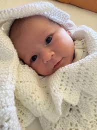 Newborn great granddaughter august bella