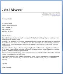 Cover Letter Mechanical Designer Sample Cover Letter For Resume Nursing Cover Letter Cover Letter Example