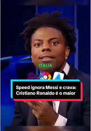 “Speed ignora Messi e crava: ‘Cristiano Ronaldo é o maior da história!  #speed #cristianoronaldo #messi #tiktokesportes #curiosidades