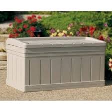 Amazon's #1 best selling deck box constructed with mocha resin wicker seat with extra storage inside Suncast Cushions Cushion Boxes