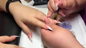 But, we are still so used to seeing ombre nail. French Ombre Stiletto Nails Using Alpha Brushes Youtube