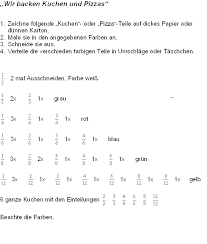 Kostenlose übungen und arbeitsblätter zum thema brüche / bruchrechnen für mathe in der 6. Bruchrechnen Handlungsorientiert Landesbildungsserver Baden Wurttemberg
