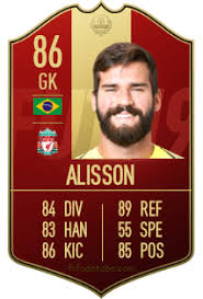 Ucl lopes vs retro stars neuer vs tots alisson | gameplay. Alisson Ramses Becker Fifa 19 Spieler Statistik Card Preis