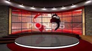 News Tv Studio Set 111 Virtual Green Screen Background Loop Stock Footage Set Virtual Green Screen Backgrounds Free Green Screen Backgrounds Virtual Studio