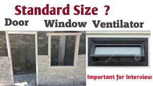 Add decorative glass to increase the privacy in your bathroom. Standard Size Of Door Window And Ventilator And Sill Level And Where Use Youtube