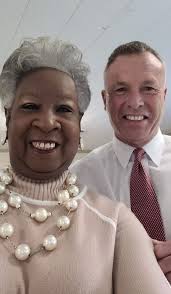 Mrs. Evangeline Bullock and Sheriff Stone were able to take a photo before  a recent event. Thank you for your support!