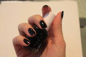 Matte black french manicure this is meagan kerr. Matte Black French Peanut Buttered