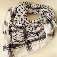 Black And White Checkered Scarf Keffiyeh Black And White Palestinian Style Arab Fashion Fashion Shemagh Scarf