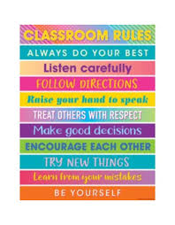 Colorful Vibe Colorful Vibes Classroom Rules Chart