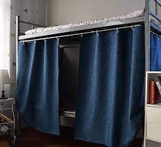 Dhp junior twin metal loft bed with slide, multifunctional design, silver with blue slide & fire department design curtain set for junior loft bed, kids furniture, blue amazon on sale for $249.83 original price $305.99 $ 249.83 $305.99 How To Hang Curtains On A Bunk Bed Step By Step W Tips