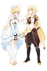 Here's all you need to know about their age, height, birthdays, and more. Lumine And Aether Genshin Impact Drawn By Hei Lang Danbooru