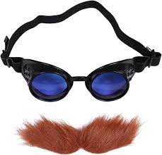 Oumelfs Dr Eggman Mustache and Goggles for Adult Eggman Accessories Cosplay  : Clothing, Shoes & Jewelry - Amazon.com