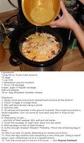 Breakfast Casserole In The Crock Pot Recipe Food Com Recipe Crockpot Breakfast Crockpot Breakfast Casserole Recipes