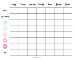 Meal Chart Sada Margarethaydon Com