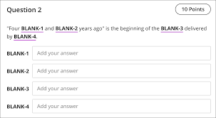 Fill In Multiple Blanks Questions Blackboard Help