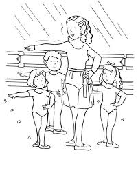 The first work where dance, mime, and music are combined as the. Ballet Class Coloring Pages Coloring And Drawing