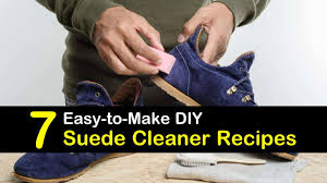 By taking steps to remove minor stains, or by using vinegar, alcohol, or abrasive materials, you might be able to remove dye stains from your suede. 7 Simple Make Your Own Suede Cleaner Recipes