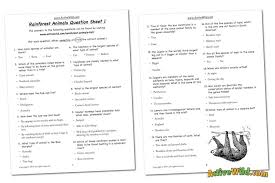 How much do you know about your favorite animals? Free Printable Worksheets For Teachers Parents Wildlife And Science