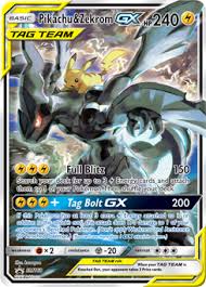 Option to add a toploader is temporarily disabled. Pikachu Zekrom Gx Sun Moon Promo Tcg Card Database Pokemon Com
