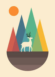 Step Of Autumn The Leaves Fa Poster Print By Andy Westface Displate In 2021 Autumn Art Print Geometric Art Autumn Art