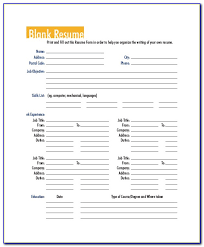 It is essential for an applicant to identify these items as they can truly affect the overall impact that a resume has on prospective employers. Sample Blank Resume Form Vincegray2014