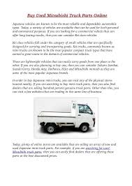 , 58 and still in my first marriage. Buy Used Mitsubishi Truck Parts Online