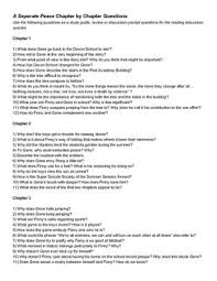 A Separate Peace Study Guide Questions And Journal Prompts Peace Studies Study Guide A Separate Peace