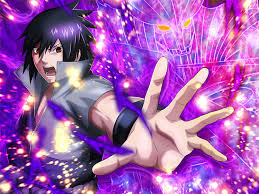 The titan, fully cast in clear resin, displays variations of purple and uses contrast to mimic the chakra's visual effect. Sasuke Uchiha Susanoo Borutage New By Aikawaiichan On Deviantart