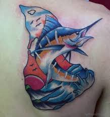 The great thing about fish tattoos is that you can use bright, amazing colors. 100 Cool Shoulder Tattoos