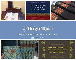 Kalau korang masih ingat, hang tuah pernah kata takkan melayu hilang di dunia. 5 Buku Rare Susah Nk Jumpa Walaupun Viral Media Malaya Facebook