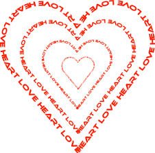 Clipart A Heart Done By Words Outline Heart Clip Art Valentines Day Coloring Page Clip Art