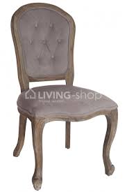 eiken eetkamerstoel taupe met knopen www living shop eu eetkamerstoelen stoelen meubels