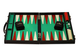 Deluxe backgammon chess & checker. Lot Art Omega Backgammon Board Set
