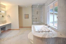 Amazing gallery of interior design and decorating ideas of river rock bathroom in bathrooms by elite interior designers. Bathroom Marble Floor With River Rock Design Contemporary Bathroom Seattle By All Tile Houzz Nz