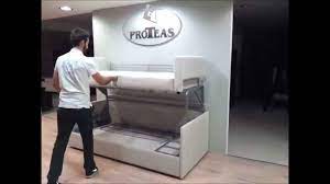 The camper's bunk beds weren't being used, so carly decided removing her rv bunk beds and converting to storage was a better option. Tiny House Furniture Sofa To Bunk Bed In 14 Seconds