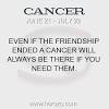 With gemini and cancer, the signs are a single sign apart. 1