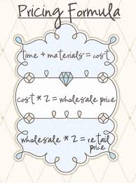 How To Calculate What To Charge For Your Crafts Handmade Business Craft Pricing Pricing Formula