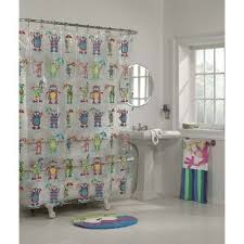 Alex Moody Monsters Kids Bathroom Shower Curtain By Alex Toys Kids Bathroom Kids Bathroom Shower Curtain Baby Bathroom