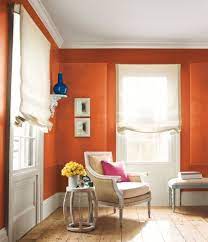 Bittersweet Living Room Orange Home Interior Paint