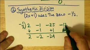 Preform the division x2+4x+4 x−1 x 2 + 4 x + 4 x − 1 and find the quotient. Another Video On Synthetic Division With Fractional Zeroes Youtube